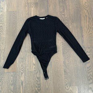 Kith Monogram Long Sleeve Bodysuit | Black | Size S